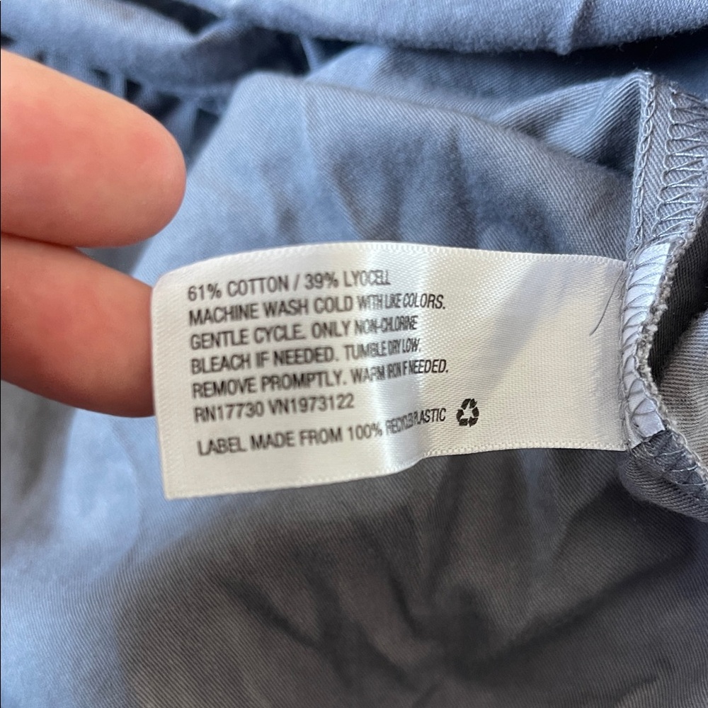 Universal Thread Gray Utility Button Front Shirt … - image 6